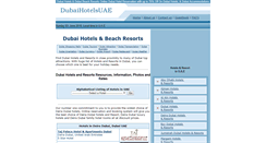Desktop Screenshot of dubaihotelsuae.com